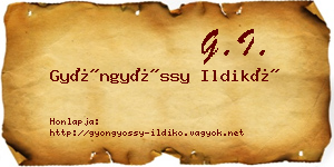 Gyöngyössy Ildikó névjegykártya